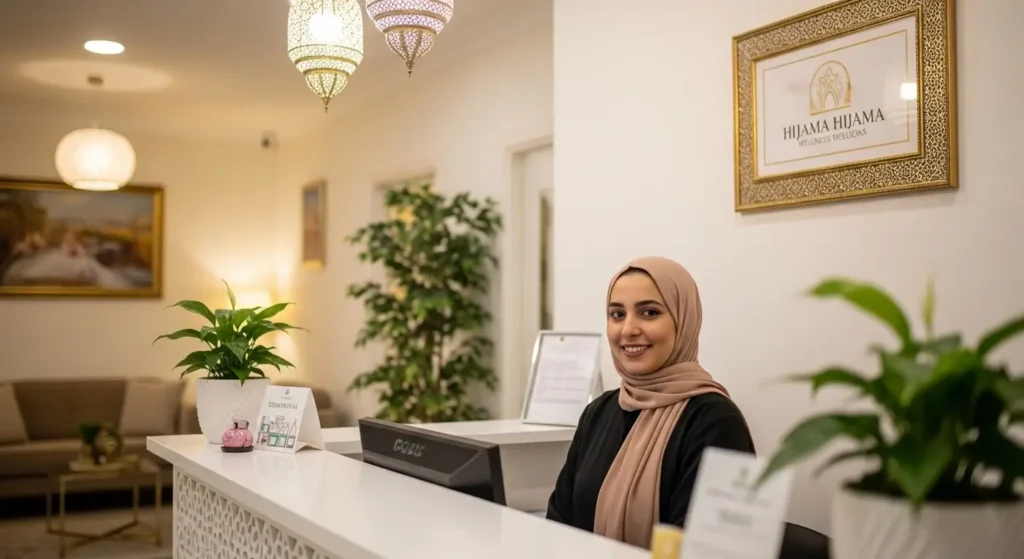 Accueil professionnel de centre hijama au Maroc pour la prise de rendez-vous