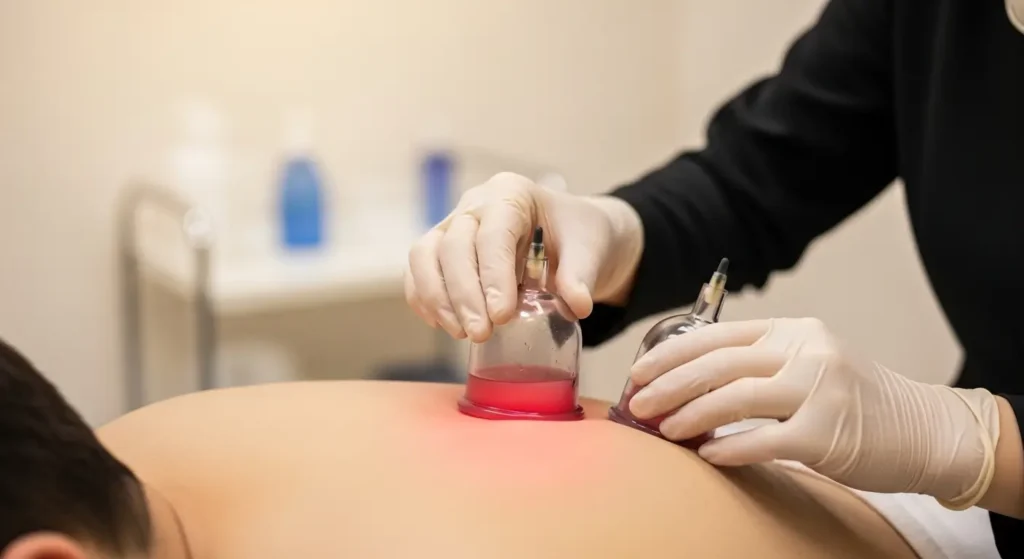 Étapes de la séance de hijama humide avec ventouses en verre