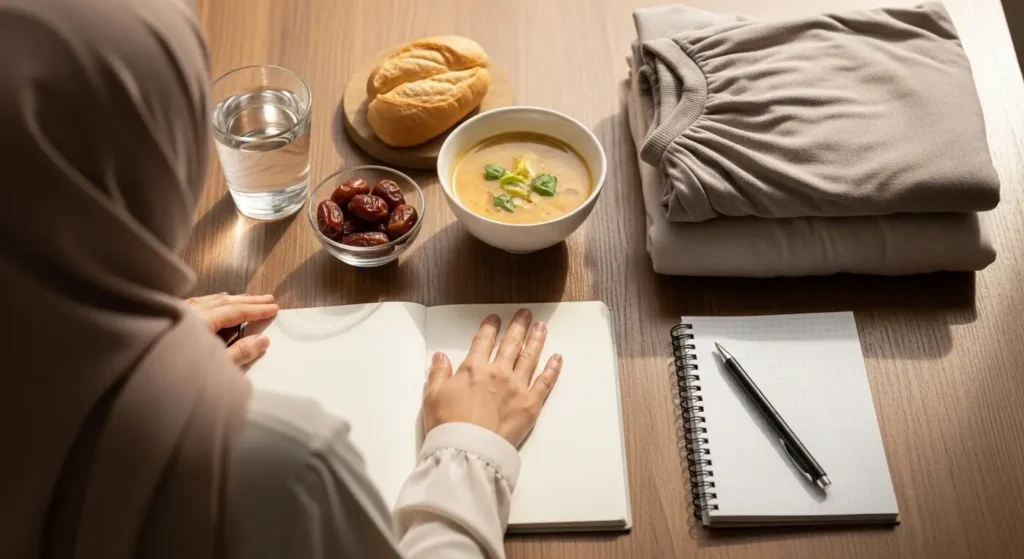 Préparation avant une séance de hijama alimentation légère, hydratation et vêtements amples