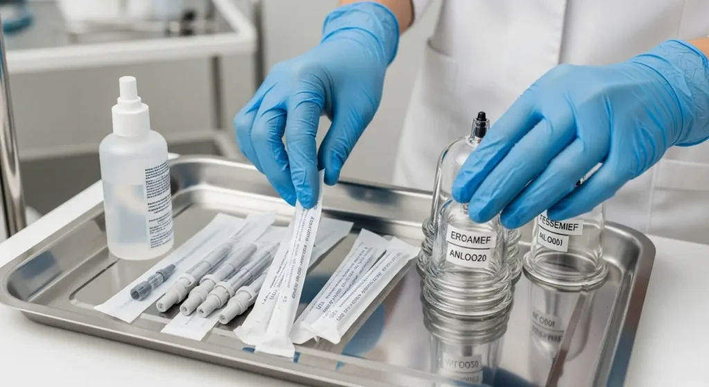 Matériel stérile à usage unique utilisé par une hajjama professionnelle au Maroc